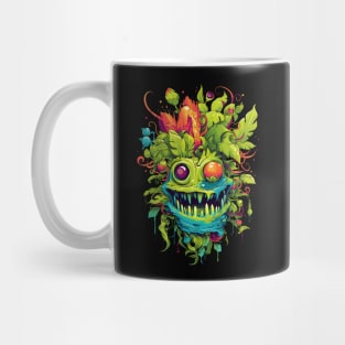 Colorful acid plant monster funny horror Mug